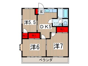 清水ハイツの物件間取画像